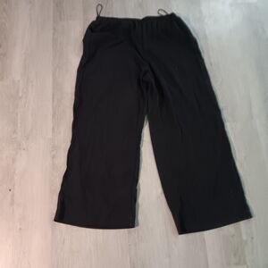 Elegant Women Black Wide Leg Pants